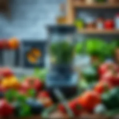 Fresh Ingredients for Culinary Excellence A vibrant display of fresh ingredients ready for blending and processing.