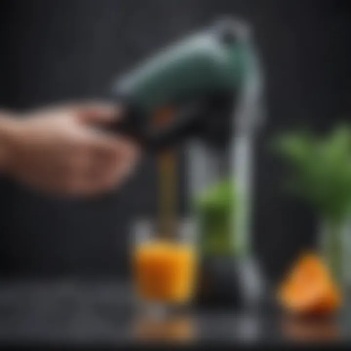 Easy maintenance features of a hand-held blender