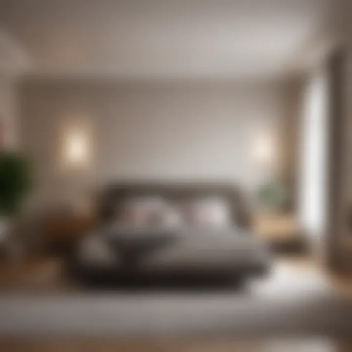 Trendy bedroom showcasing the latest design innovations
