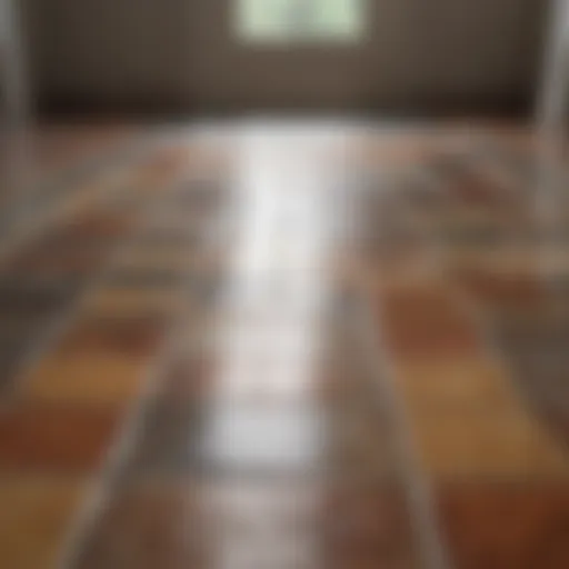 A pristine tile floor showcasing its shine after cleaning