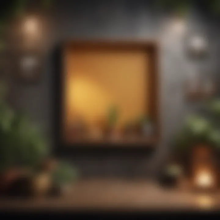 Creative wall layout demonstrating diverse decoration styles