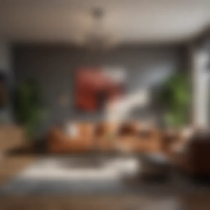Well-designed layout showcasing decor integration in a living room