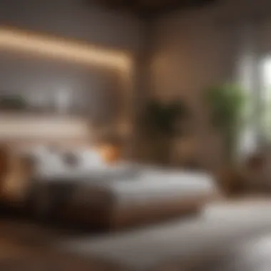A peaceful bedroom environment promoting sleep wellness