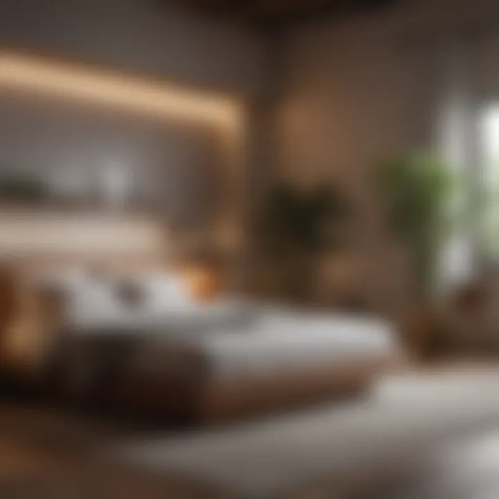 A peaceful bedroom environment promoting sleep wellness