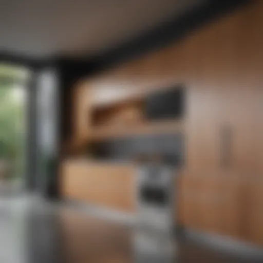 Modern kitchen cabinet design showcasing sleek lines and innovative storage solutions