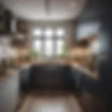 Stylish small galley kitchen featuring modern appliances and clever storage solutions