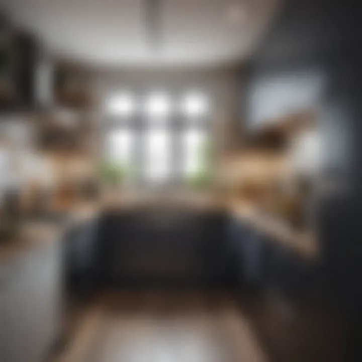 Stylish small galley kitchen featuring modern appliances and clever storage solutions