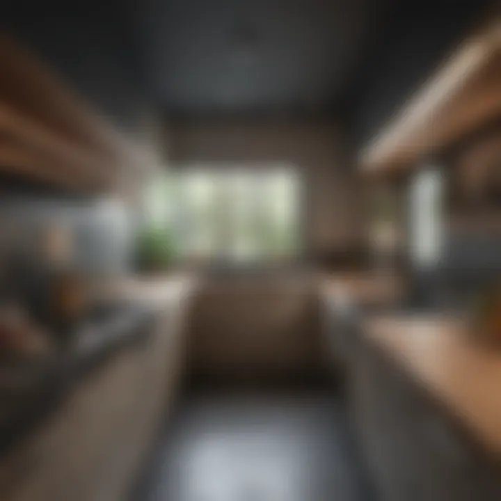 Sustainable materials integrated into a chic galley kitchen renovation