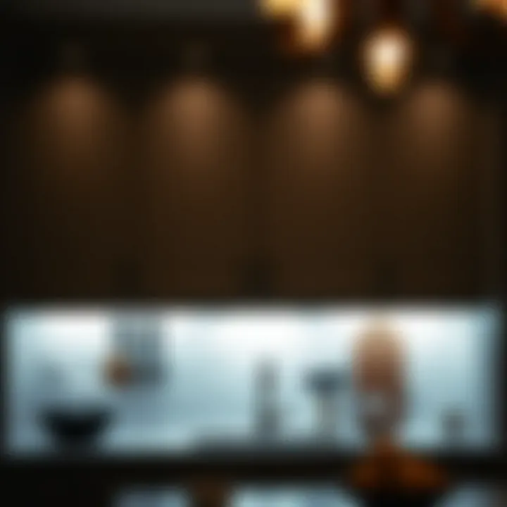 Elegant Under-Cabinet Lighting Elegant under-cabinet lighting illuminating a kitchen workspace