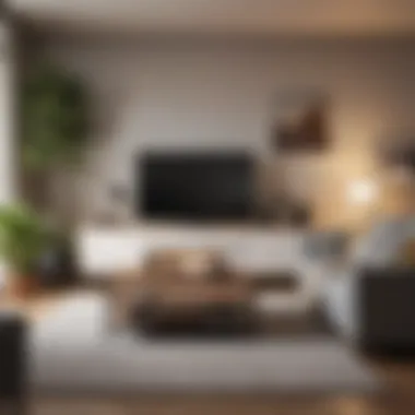Multi-purpose furniture pieces in a stylish small living room