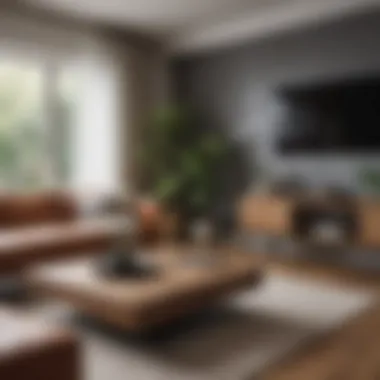 Thoughtful scale and proportion in furniture selection for a cozy living room