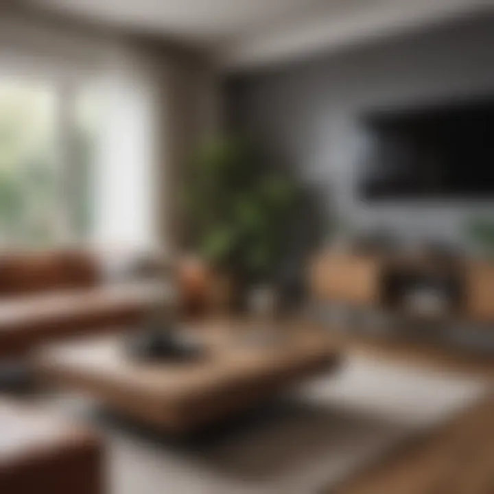 Thoughtful scale and proportion in furniture selection for a cozy living room