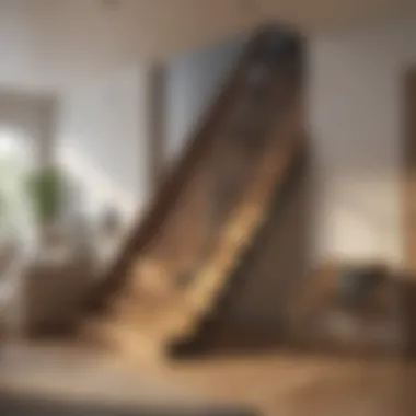 Functional Staircase with Storage Solutions Functional staircase with integrated storage solutions in living room