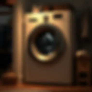 Space-Saving Washing Machine Compact washing machine designed for small spaces