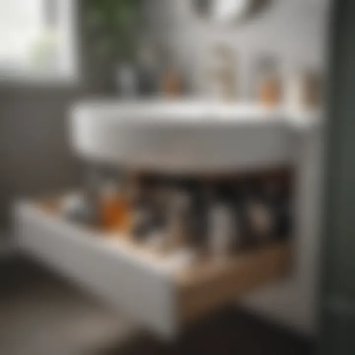 Creative storage solutions under the sink