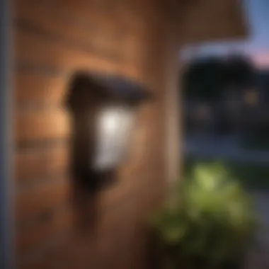 A comprehensive installation guide displayed alongside solar powered outdoor smart lights.