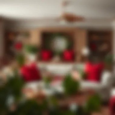 Cozy Living Room with Red Throw Pillows Cozy living room featuring red throw pillows