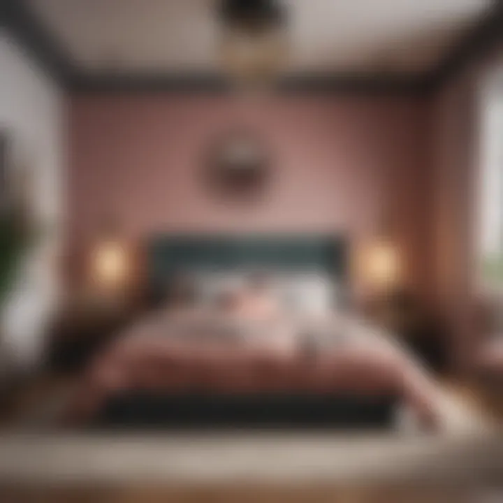 An example of colour psychology applied in bedroom decor