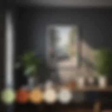 A palette of colours showcasing various shades and tones for home design