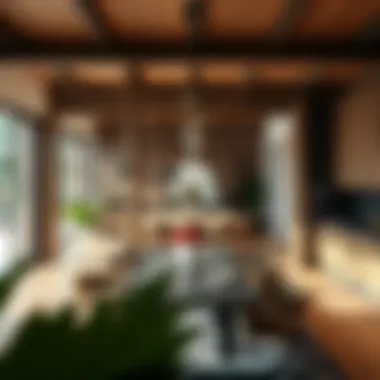 Dining area featuring thoughtful spatial dynamics and decor