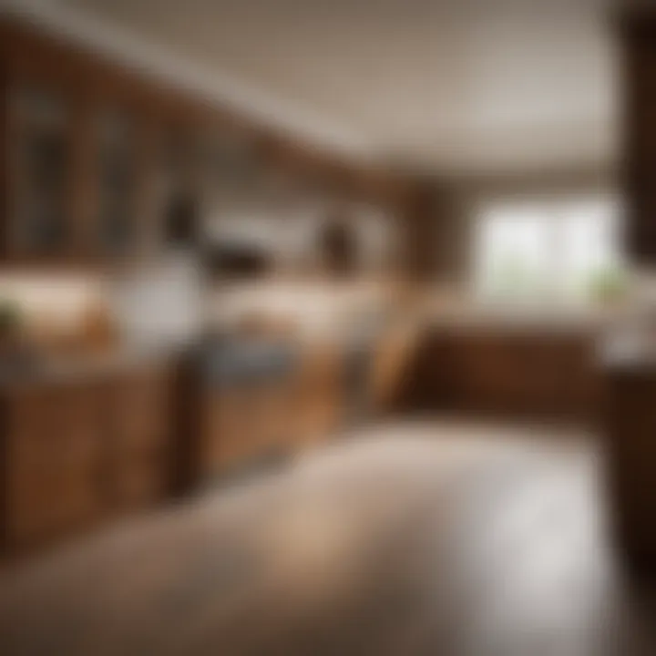 A variety of Kraftmaid finishes displayed in a stylish layout