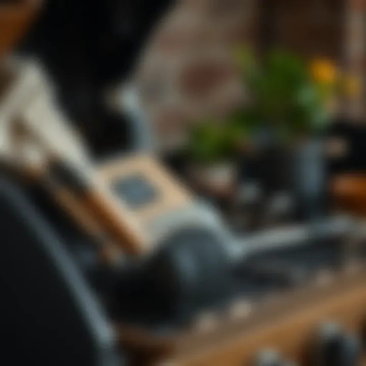 Essential Grilling Toolkit An organized grilling toolkit with essential utensils