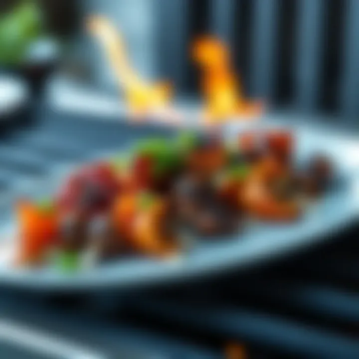 Beautifully Plated BBQ Dish A beautifully plated BBQ dish ready for presentation