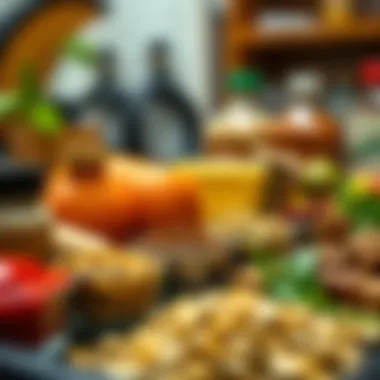 Assorted Spices and Marinades Close-up of assorted spices and marinades for grilling