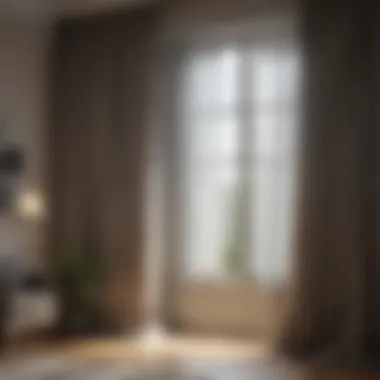 Perfectly placed curtains enhancing room aesthetics