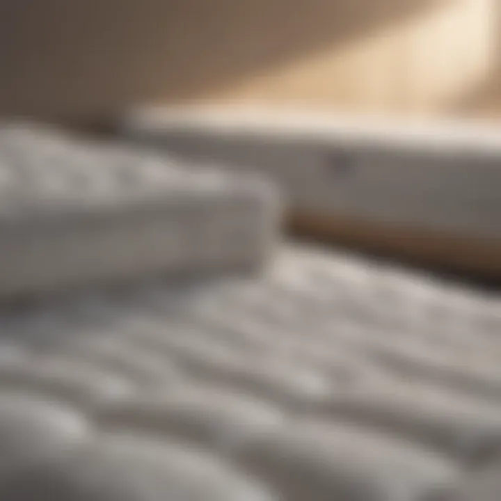 Different types of mattresses displayed side by side