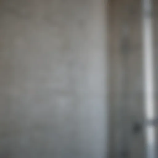 Close-up of spotless shower glass after cleaning