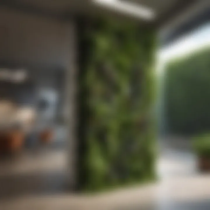 Vertical garden showcasing greenery in limited space