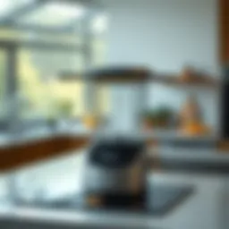 Innovative design of the Ninja Smart Lid showcasing its sleek aesthetics