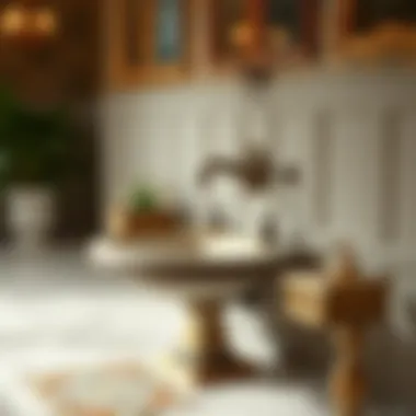 Antique sink with ornate details and traditional design