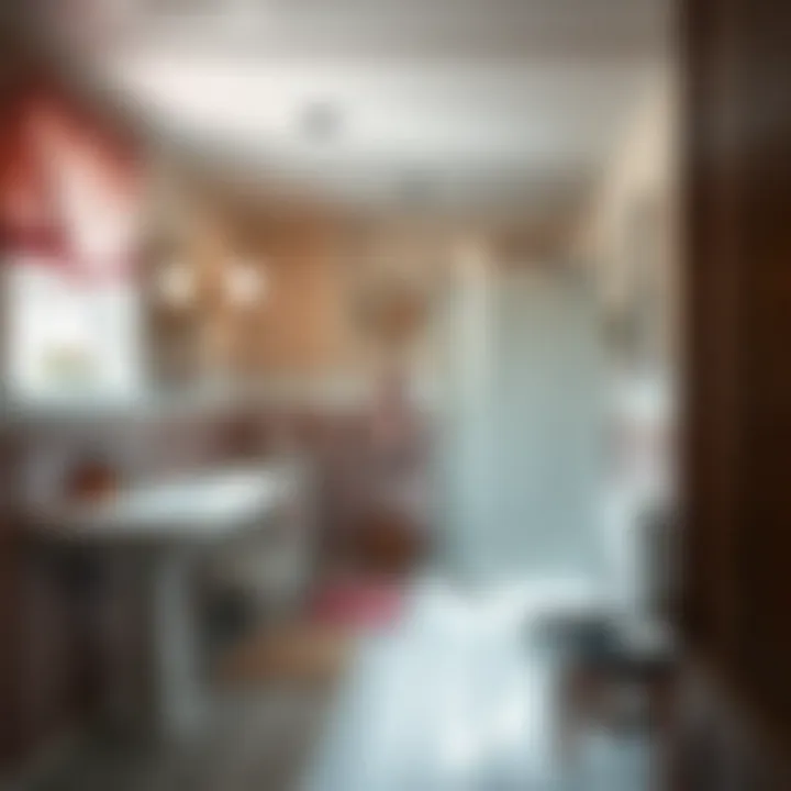 Cozy bathroom featuring retro decor and modern amenities