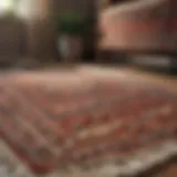 A beautifully maintained wool rug showcasing intricate patterns