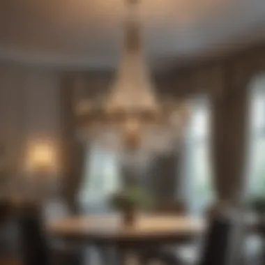 Chandelier Height Guidelines Infographic Infographic illustrating chandelier height guidelines based on ceiling height and table dimensions.