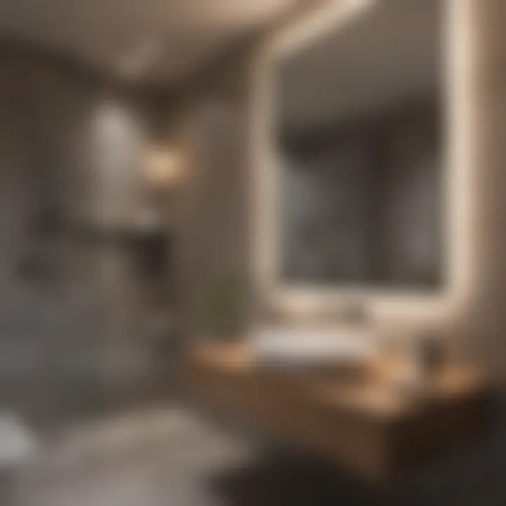 Functional fixture arrangement in a small bathroom for optimal flow