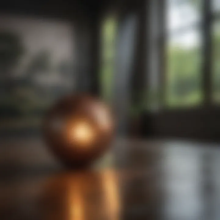 Close-up of proper lighting techniques for large paintings