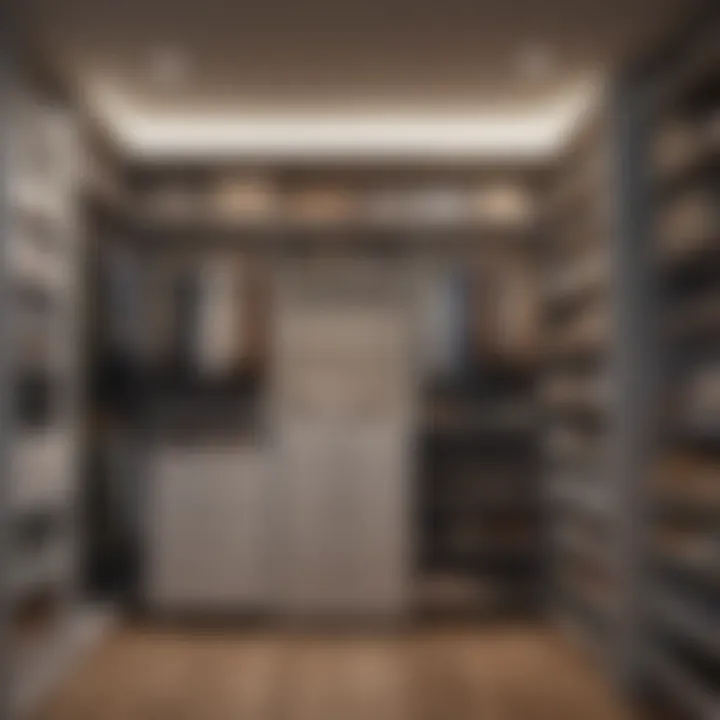 Organized closet with specialized hangers