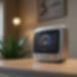 Thermostat display showcasing vacation mode