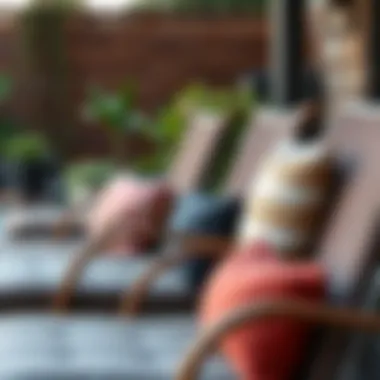 Ergonomic Comfort Features Close-up of ergonomic outdoor chair design with comfortable cushions