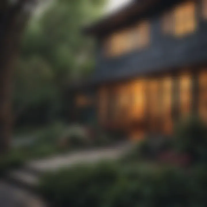 Visual representation of color psychology in home exteriors