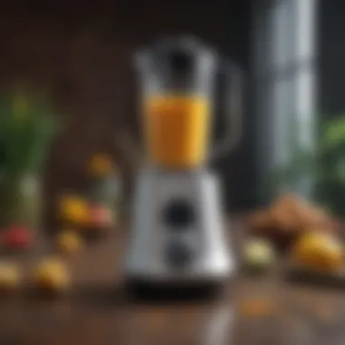 Portable blender showcasing sleek design and functionality