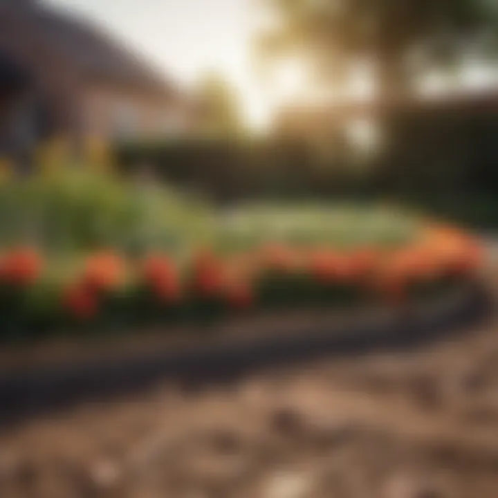 Step-by-step installation of a raised flower bed lining