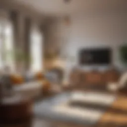 Cozy living room with a harmonious color palette