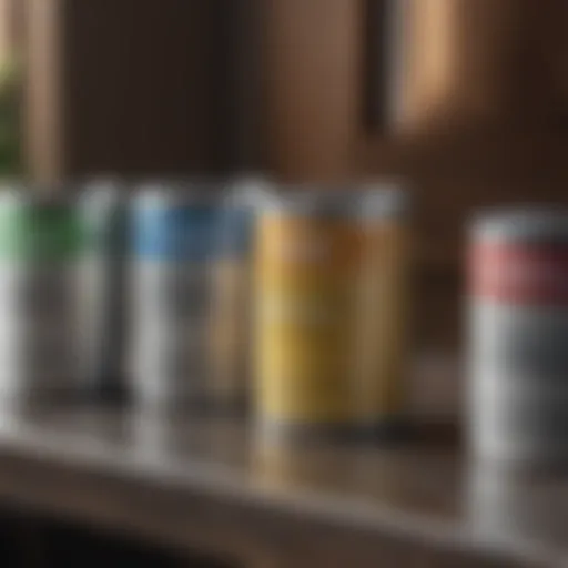 Variety of paint types for cleaning