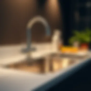 Maintenance tips for stainless steel sinks displayed visually