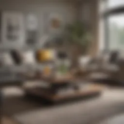 Sleek Scotsman coffee table in a modern living room setting