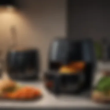 Comparison chart of different air fryer models